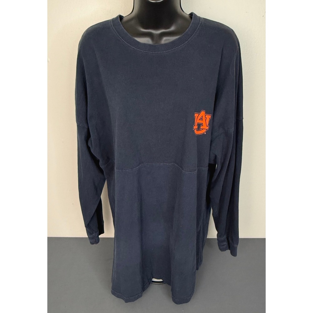 Pressbox Women's Auburn University Crew Neck Pullover Sweatshirt Navy Size XL